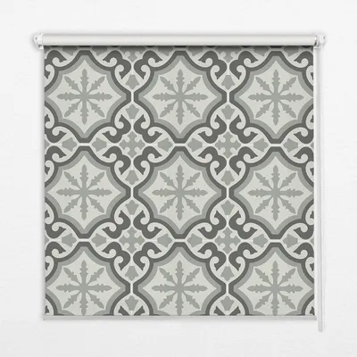 Produktbild von Seitenzug-Rollo Fensterrollo Jalousie - Lichtdurchlässig Springrollos - 80x240 cm - Marokkanische Fliese