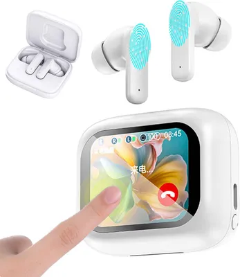 Produktbild von Bluetooth 5.4 In-Ear-Kopfhörer, Kopfhörer mit Geräuschunterdrückung, IPX 4 Wasserdichte Smart-Screenfür Tablets,Laptops SmartphonesAndroidiOS, Windows