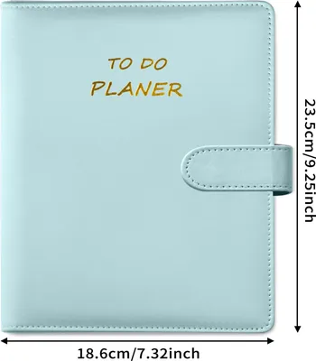 Produktbild von A5 Notizbuch, ungedatiert, To-Do-Liste, Blaue Hardcover