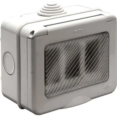 Imagen del producto de Caja de pared para dispositivos IP55, con capacidad para 3 unidades
