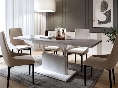 Produktbild von Design Couchtisch DA-888 höhenverstellbar ausziehbar 120 bis 200 cm Tisch Esstisch Wohnzimmertisch