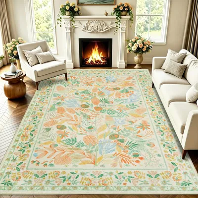 Productafbeelding van Vloerkleed 160 x 230 cm, kleurrijk, laagpolig, voor woonkamer