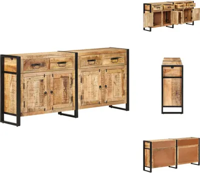 Produktbild von vidaXL Sideboard 172x35x80 cm Mango Massivholz - Sideboards
