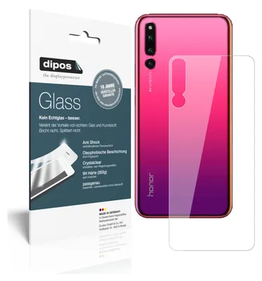 Produktbild von 2x Schutzfolie für Honor Magic 2 Rückseite - Anti-Shock 9H Folie dipos Glass