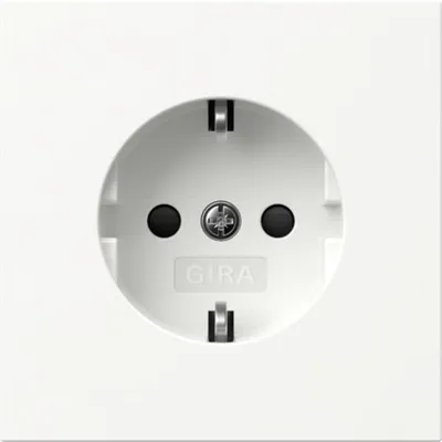 Produktbild von GIRA 445370 SCHUKO-Steckdose SH Flächenschalter Reinweiß