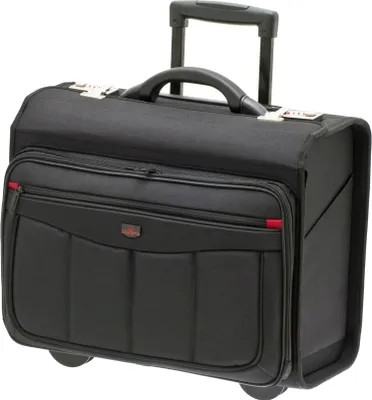 Produktbild von Aktenkoffer Pilotenkoffer Laptop Trolley Schwarz 47 cm Davidts bei Bowatex