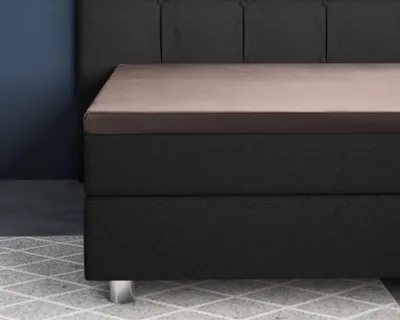 Immagine prodotto di Primaviera Deluxe Topper Satijn, lenzuolo matrimoniale Taupe 140 x 200 cm