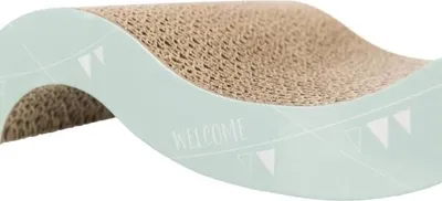 Image de Grattoir pour Chat TRIXIE Onda Junior, 38x7x18 cm, Beige, Carton Recyclable