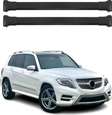 Produktbild von Dachträger Grundtäger für Mercedes GLK Klasse X204 2008-2015 75kg Alu Schwarz 2x