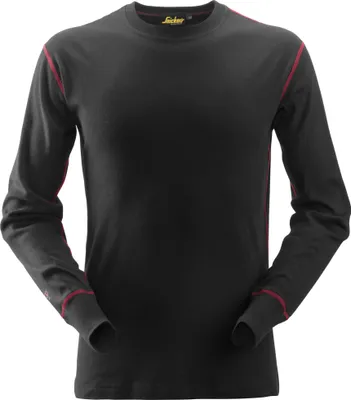 Produktbild von Snickers Workwear Protecwork Langarm-t-shirt Schwarz M Schwarz M
