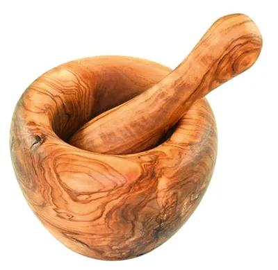 Produktbild von D.O.M Mörser mit Stößel Olivenholz Ø12cm