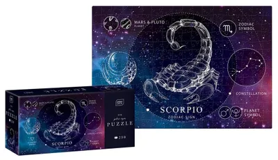 Obrázek produktu pro Puzzle 250 Znamení zvěrokruhu 8 Štír