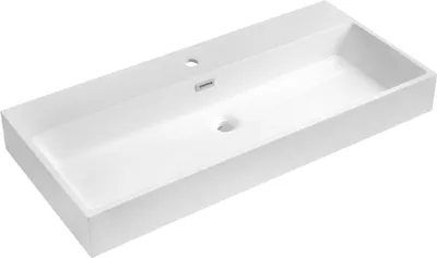 Produktbild von Sapho AQUATIC Waschbecken, Gussmarmor, 100x46cm, Weiß
