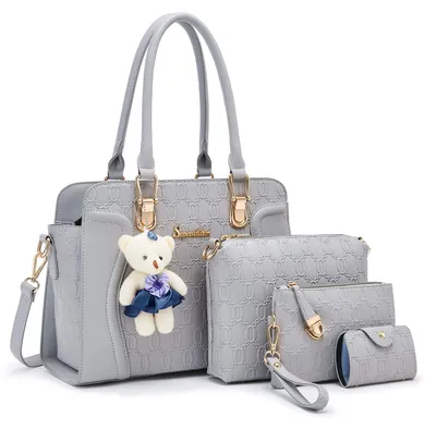 Produktbild von Soperwillton Handbag for Women Tote Bag Shoulder Bags Satchel 4pcs Purse Set