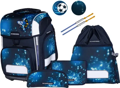 Produktbild von Schneiders Schulranzen Ergolite Set 9-teilig Deep Cosmos anthrazit