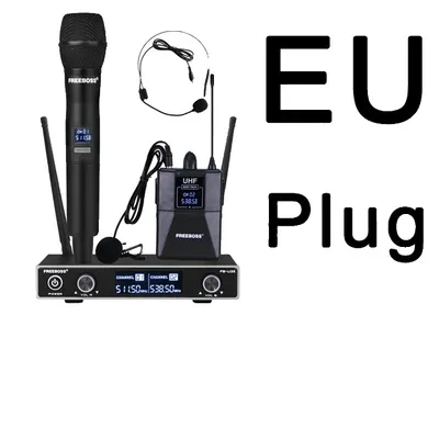 Immagine prodotto di Microfono senza fili, tecnologia UHF, controllo individuale del volume, spina UE 501 524 MHz