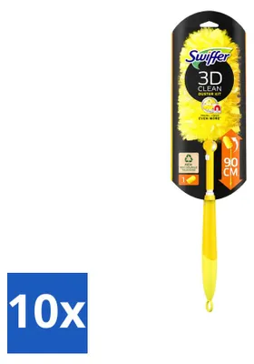 Image de 10 x Duster Swiffer XXL télescopique, avec manche de 90 cm et 1 lingette anti-poussière – Pack économique – 10 pièces