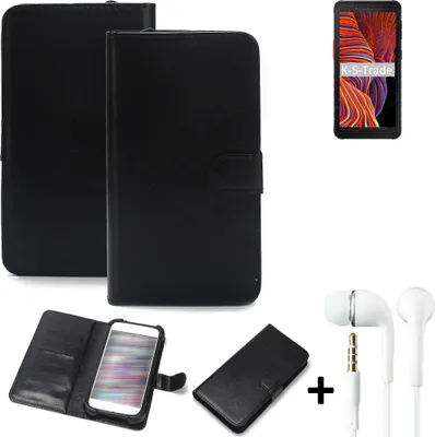 Produktbild von K-S-Trade Wallet Case Handyhülle kompatibel mit Samsung Galaxy XCover 5 Schutzhülle Flip cover Flipstyle Tasche Hülle Flipcover Slim Bumper schwarz