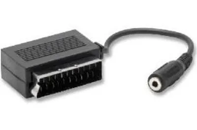Image de nuovaVideosuono Péritel-3.5mm M-F, Péritel (21 broches), Péritel (21 broches), Mâle, Femelle, Noir, 1 pièce