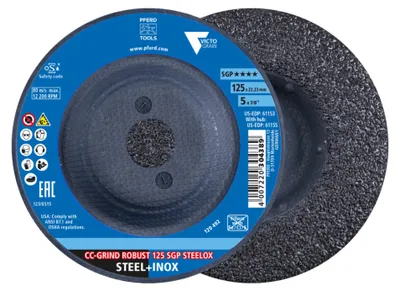 Image de PFERD TOOLS CC-GRIND ROBUST Disque abrasif Ligne de puissance SGP STEELOX pour acier/acier inoxydable