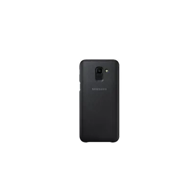 The back of a black Samsung phone is shown against a white background.