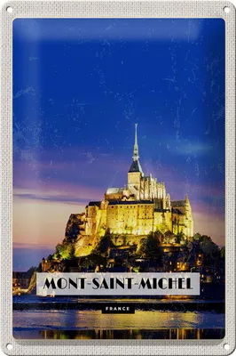 Produktbild von Blechschild Reise 20x30cm Moint-Saint-Michel France Reiseziel