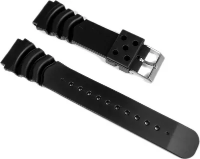 Produktbild von Ersatzband Uhrenarmband Kunststoff Schwarz 22mm 091022