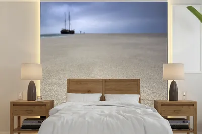 Produktbild von Fotobehang - Ein Krabbenmotiv am Strand von Terschelling - Breite 260 cm x Höhe 260 cm