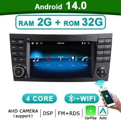 Obrázek produktu pro Multimediální přehrávač do auta, Wireless CarPlay, podpora Android Auto, CBL-2G32G-CP-A
