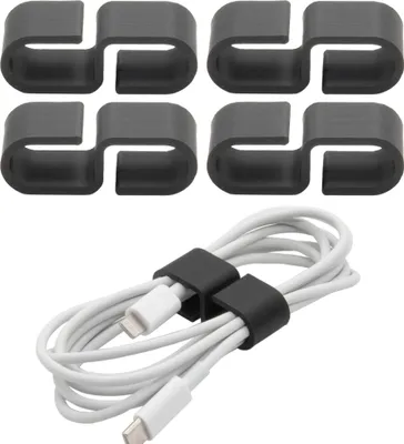 Produktbild von 4x Kabelclip Kabelhalter Kabelklemme Kabel Organizer Clip Halterung Befestigung