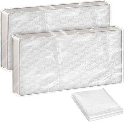 Immagine prodotto di Ibenzoa®: Set di 2 sacchi impermeabili riutilizzabili in PE per materassi, dimensioni 120 x 240 cm, ideali per il trasporto e lo stoccaggio