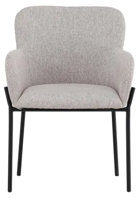 Productafbeelding van Vätö eetkamerstoel met armleuningen, beige kleur.