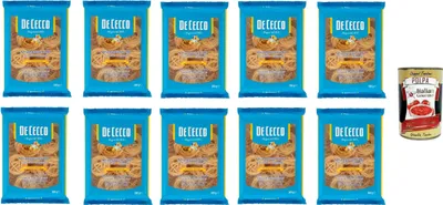 Produktbild von De Ceco De Cecco le Specialità Strangozzi N°212, 100% Italienisch Pasta Nudeln 10x 500g + Italian Gourmet Polpa 400g