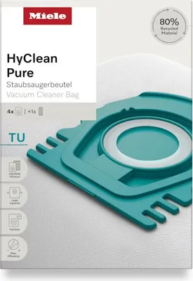 Immagine prodotto di Miele HyClean Pure Sacchetti Aspirapolvere, 4 Pezzi con 1 Filtro - Blu Artico