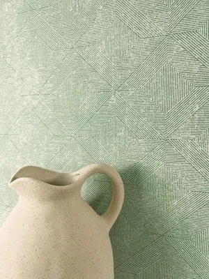 Produktbild von NEWROOM Tapete Hiram Green Grün Vliestapete - Modern Rauten Linien  Germany