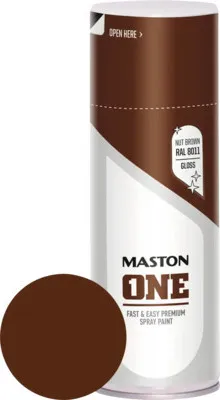 Produktbild von Sprühlack Maston ONE glänzend RAL 8011 nussbraun 400 ml