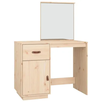 Produktbild von Möbel Schminktisch 95x50x134 cm Massivholz Kiefer - Schminktische CLORIS4229355