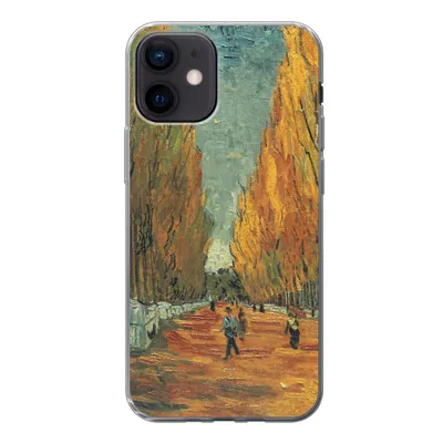 Produktbild von MuchoWow® Handyhülle Schutzhülle Hülle für iPhone 12 Elysische Felder - Vincent van Gogh Silikon Softcase Handy Hülle - Schutzhülle