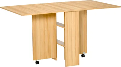 Image de Table à manger, design peu encombrant, esthétique moderne, bois naturel