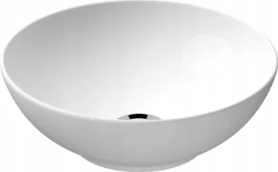 Immagine prodotto di Lavabo in Vetroceramica per il bagno 40x40x13,5 cm rotondo