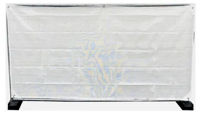 Produktbild von Bauzaunnetz Bauzaun sichtschutznetz für Bauzaun 1,80m x 3,45m weiß