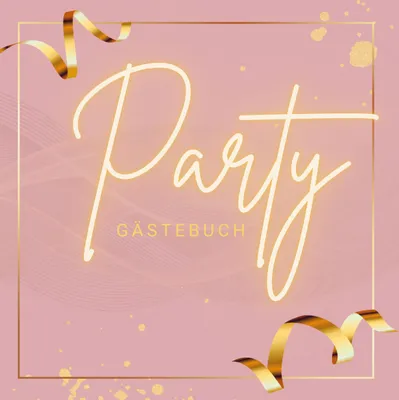 Produktbild von Gästebuch "Party"- Premium Gästebuch Blanko