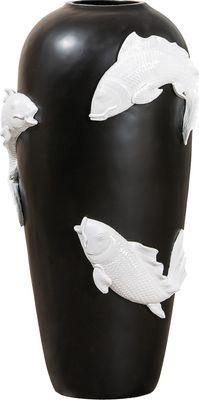 Casablanca by Gilde Vase Koi schwarz , 52876