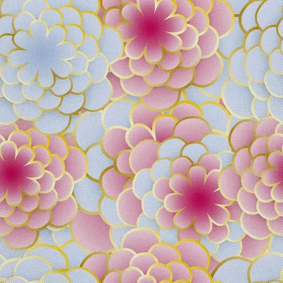Immagine prodotto di OUTDOOR DECOSTOFFS OXFORD - Motivo a fiori rosa blu