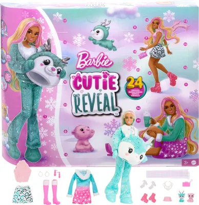 Image de Calendrier de l'Avent Barbie Box Reveal - 1 poupée et 24 surprises HJX76