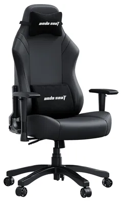 Productafbeelding van Grote gamingstoel voor volwassenen - Ergonomische verstelbare videogamestoel - Zwart
