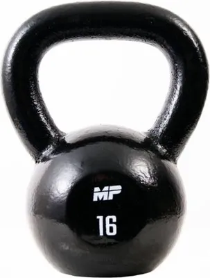 Produktbild von Muscle Power Gusseisen Kettlebell 16 kg Schwarz