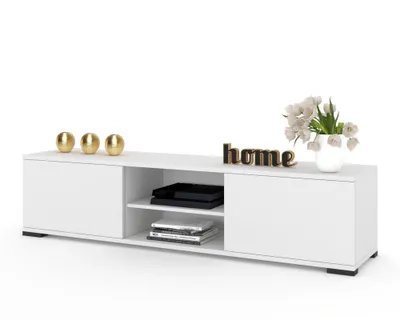 Produktbild von Fernsehschrank TV-Lowboard KING STEHEND Weiß Matt/Weiß Matt 100cm