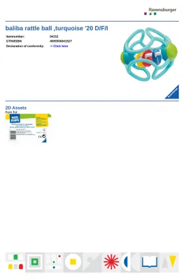 Immagine prodotto di Ravensburger 4152 Ravensburger ministeps baliba Rasselball Lernspielzeug