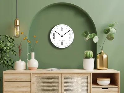 Produktbild von Opviq, 261212 - Byz16Syh, Dekorative Wanduhr, Weiß, 100 % KUNSTSTOFF, 30 x 30 cm